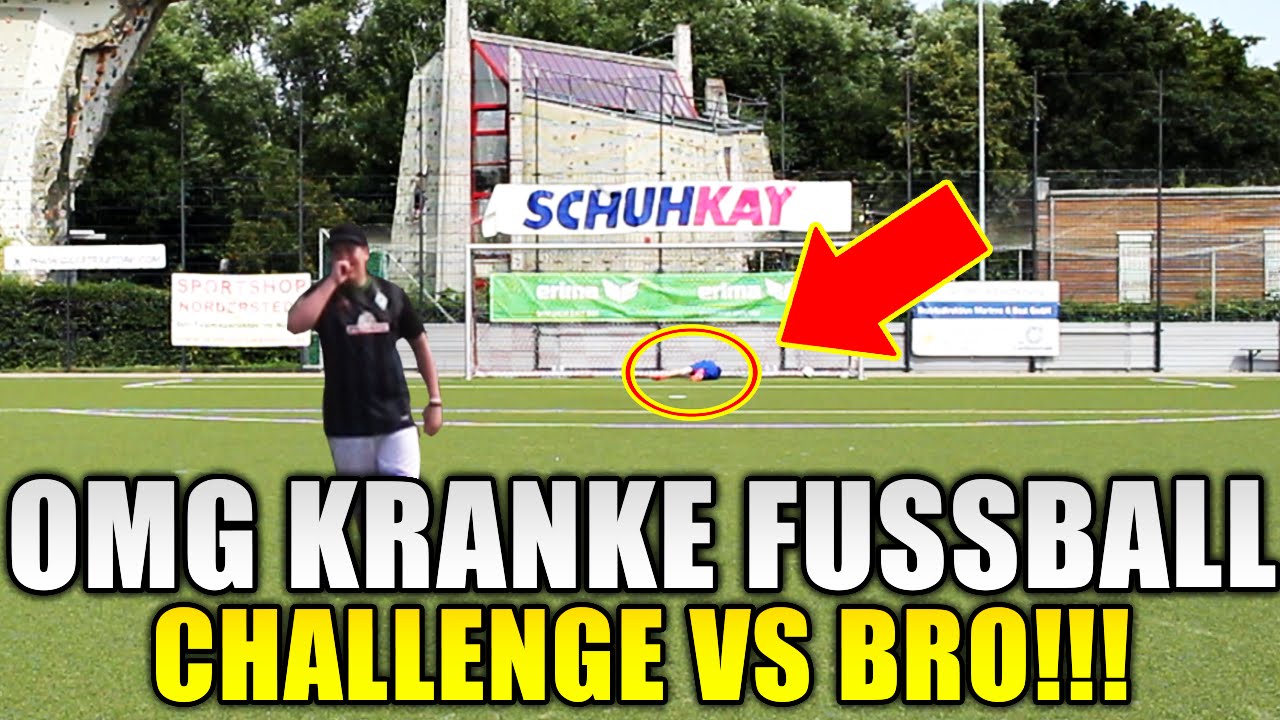 UNNORMAL KRANKE FU&szlig;BALL CHALLENGE VS BRO! - EPIC FOOTBALL CHALLENGE! - REALFIFA