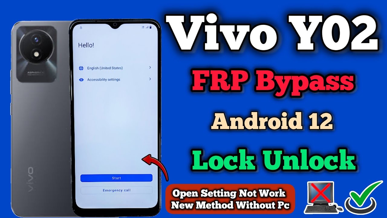 Vivo Y02 FRP Bypass || Android 12 || Without Pc || Settings Not Working || Problem Solution 2025.