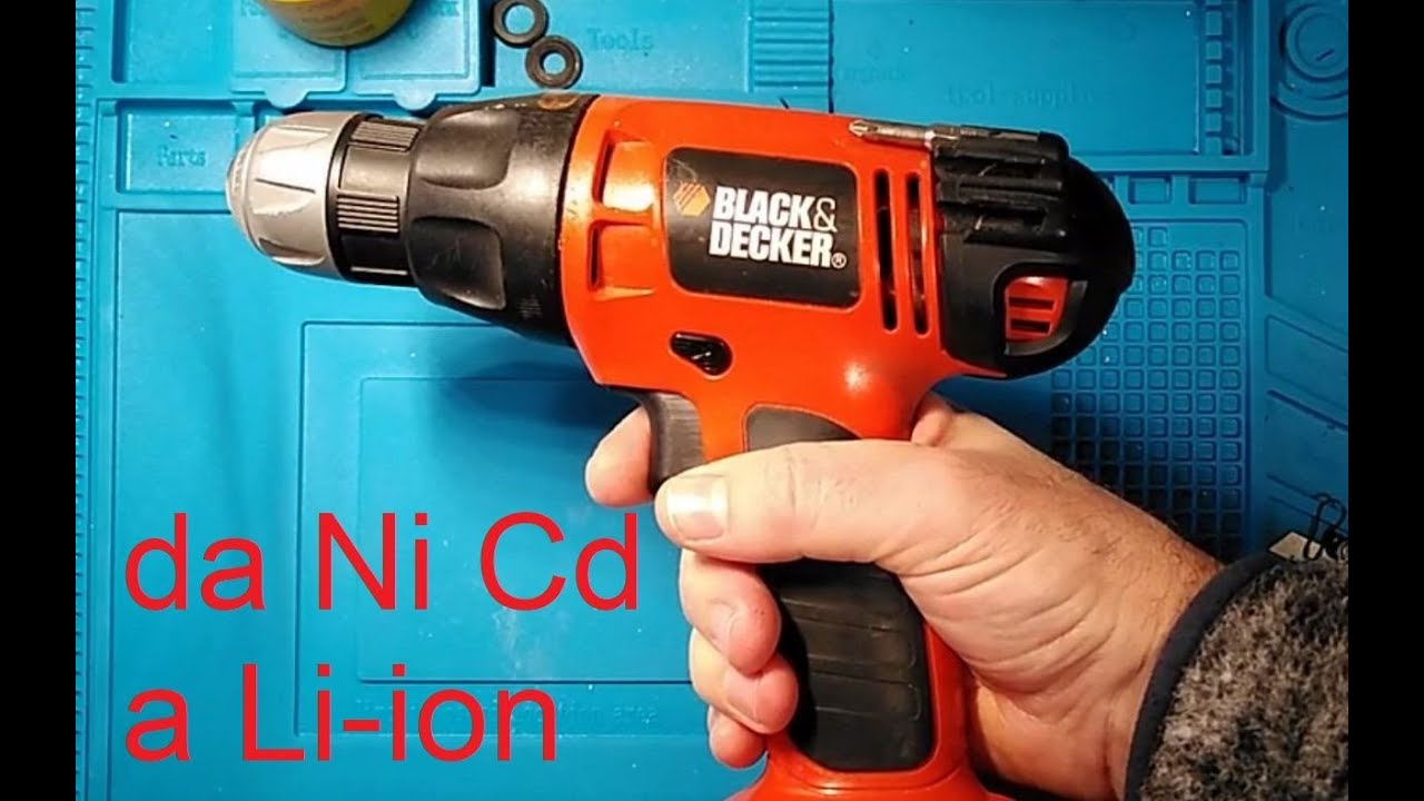 DV#102 Avvitatore cambio da batteria NiCd a ioni di litio 18650