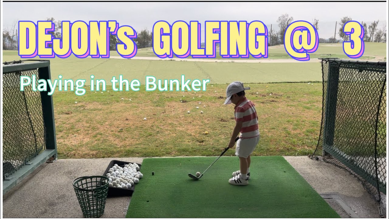 “HOW TO PLAY GOLF IN THE BUNKER with a 3-Year-Old | From Driving Range to Sand Trap” #golf