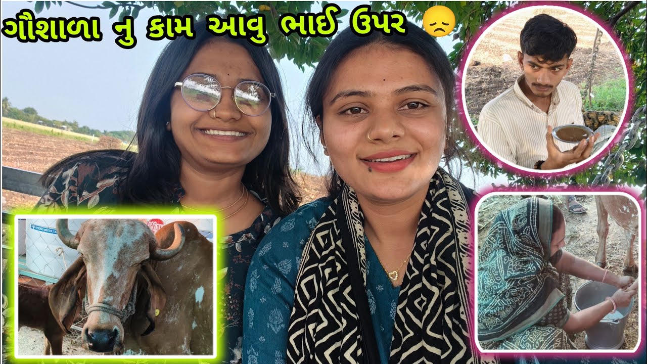 Gaushala Nu Kam Aavyu Bhai Upar 😞ll Family vlog ll Farming vlogs ll@Hiralahirvlogs 