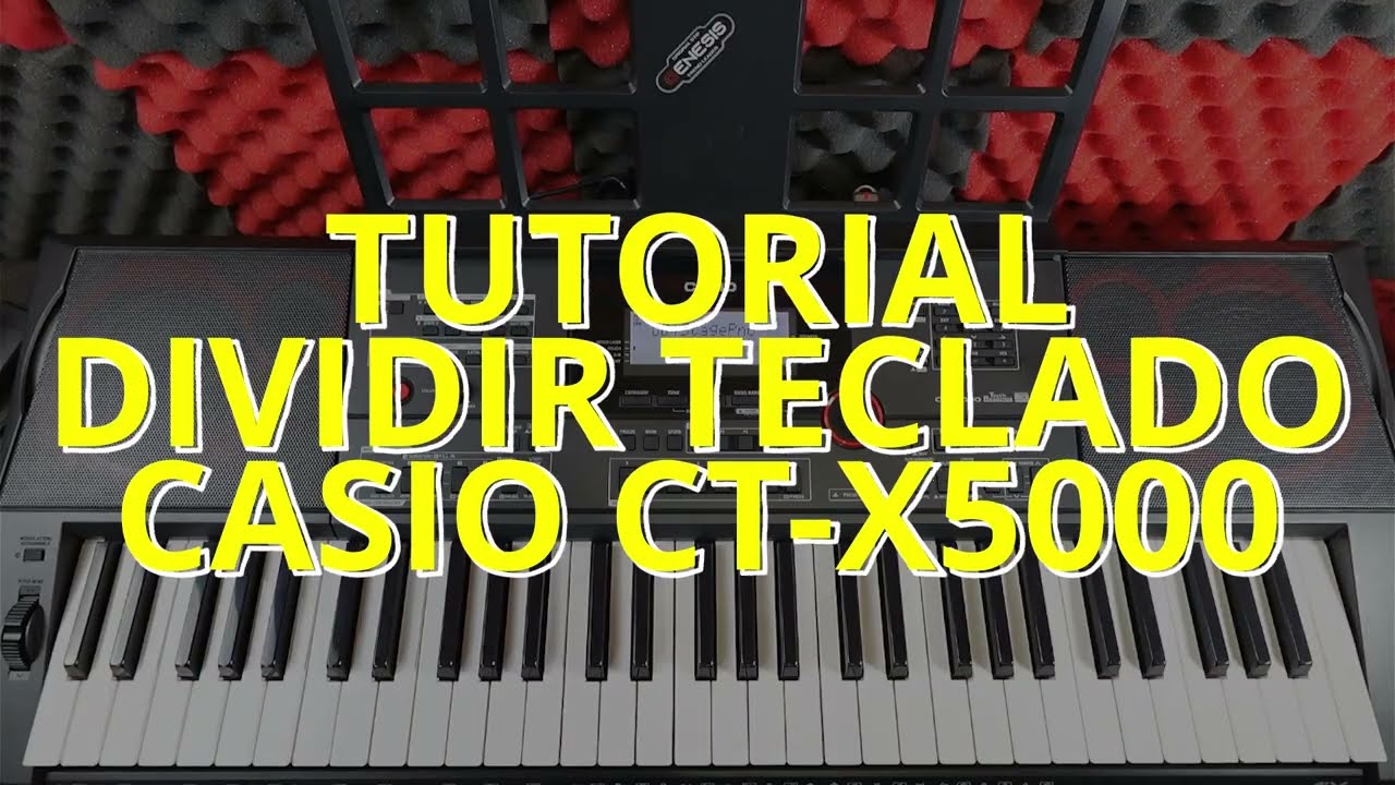 TUTORIAL DIVIDIR-SPLIT POINT TECLADO CASIO CT-X5000 🎸🫱IZQUIERDA Y 🎹🫲DERECHA 2024