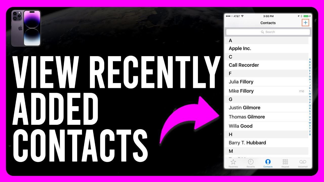 How to View Recently Added Contacts on Your iPhone (How to Find Recently Added Contacts on iPhone)
