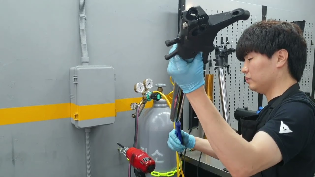 SUZUKI GSX-S750 나이트론 포크 카트리지 장착 작업  NITRON TVT25 FORK CARTRIDGE INSTALLATION