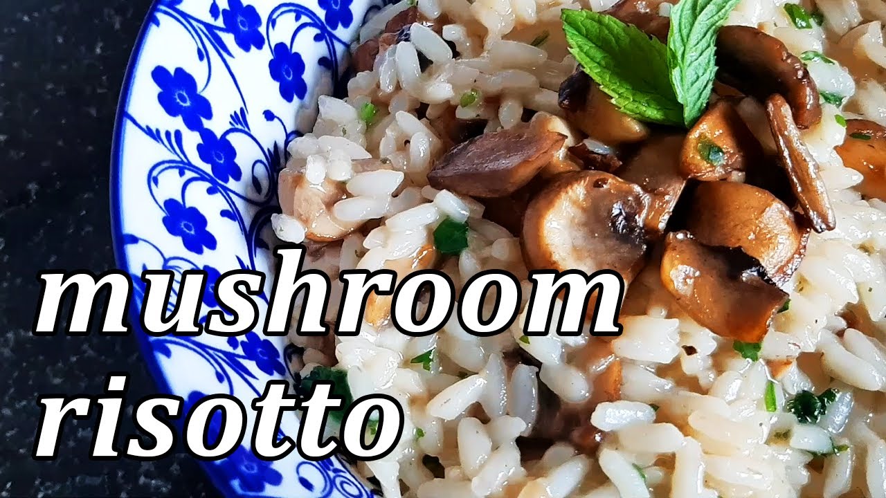 How to Make Perfect Mushroom Risotto | Healthy Creamy Vegan | Best Italian Mushroom Risotto Recipe