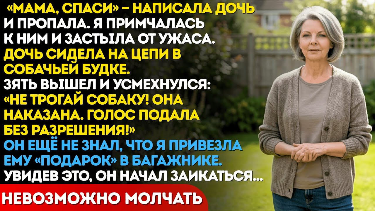 «Мама, спаси» — написала дочь и пропала. Я приехала и нашла её на цепи в собачьей будке