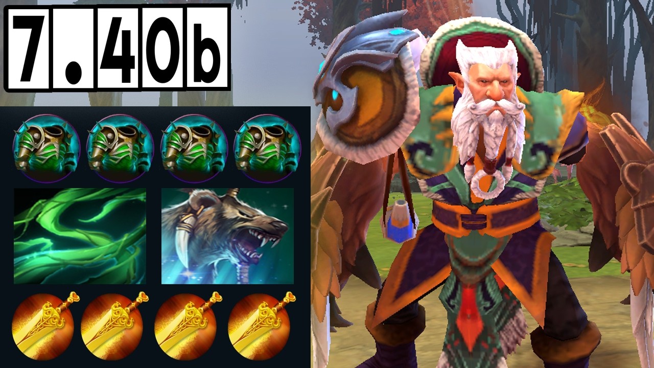 Lone Druid -  Mid Lane VS. Broodmother  [Full Match Gameplay Dota 2] 7.40b