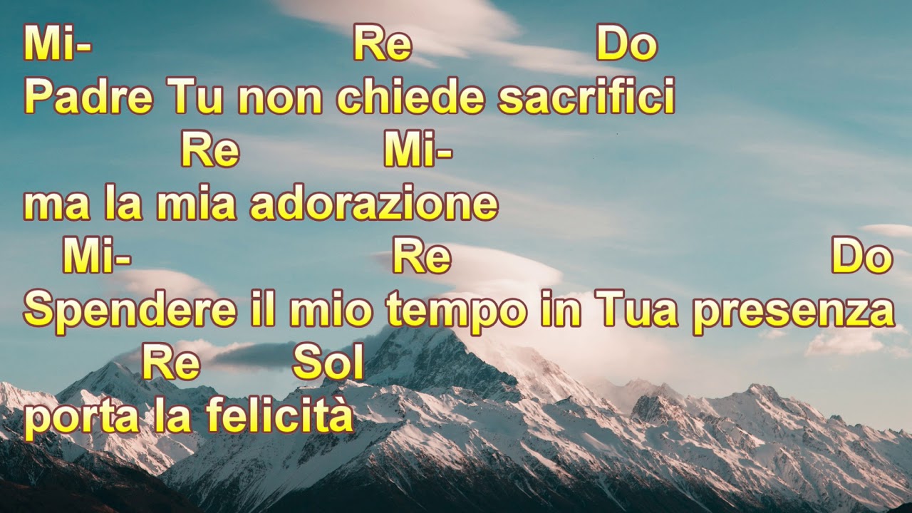 Un altare costruirò (Accordi e testo) - Canto di Adorazione