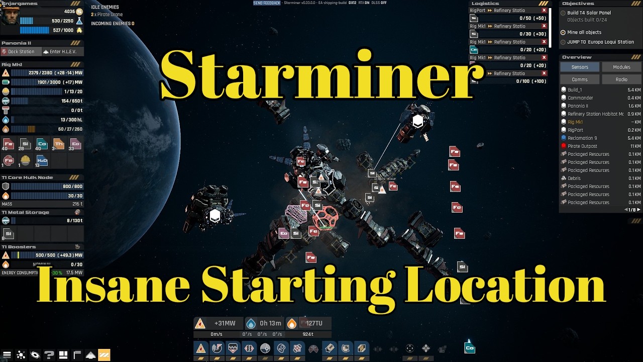 Безумная стартовая локация в Starminer