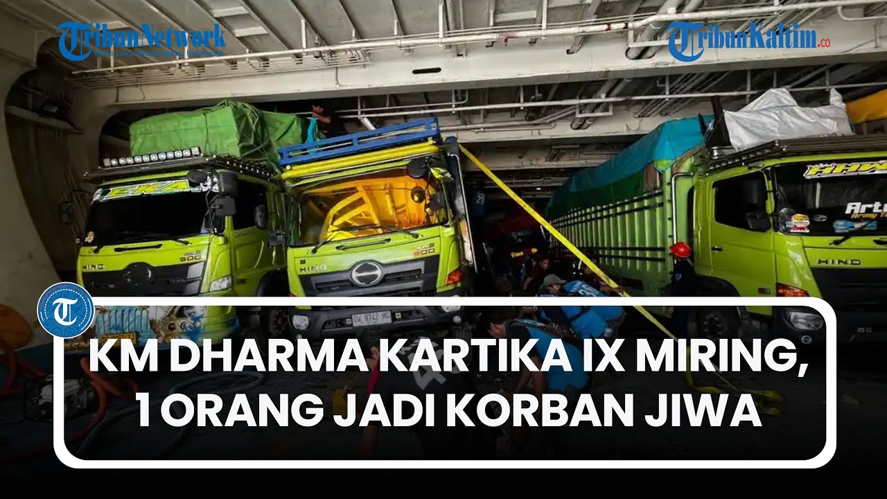KM Dharma Kartika IX Miring di Pelabuhan Semayang Balikpapan, Seorang Penumpang Terjepit
