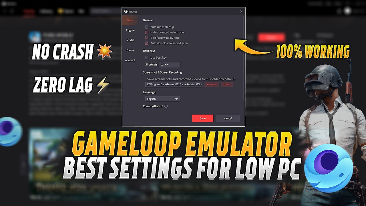 Исправление сбоев и задержек Gameloop 🔥 Лучшие настройки для слабых ПК | Плавный геймплей PUBG Mo...