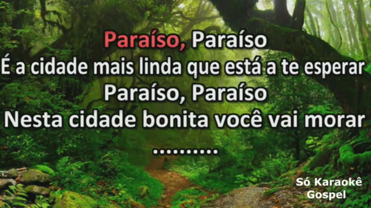 Os Canarinho de Cristo Paraíso Playback com 2°Voz