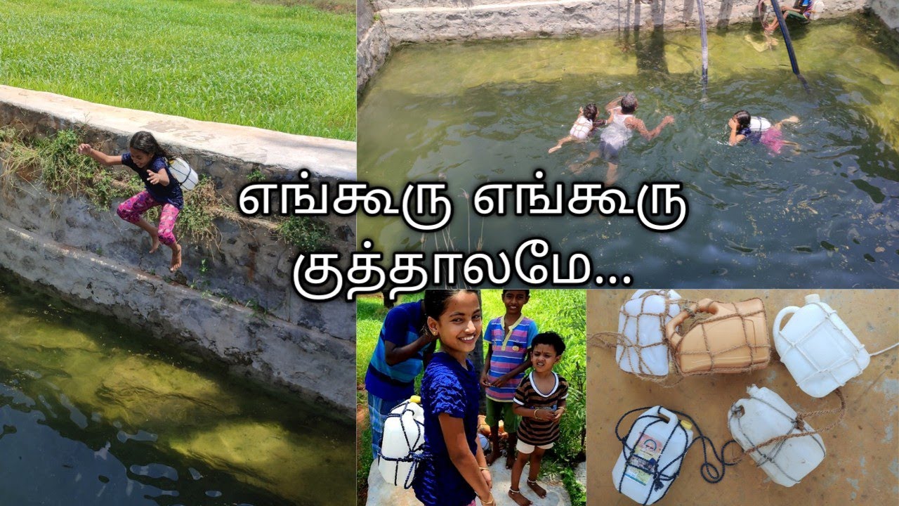 கிராமத்து நீச்சல் குளம் // நீச்சல் பழகி விடலாம் வாங்க // ஜாலியா ஒரு நாள் // Village swimming pool