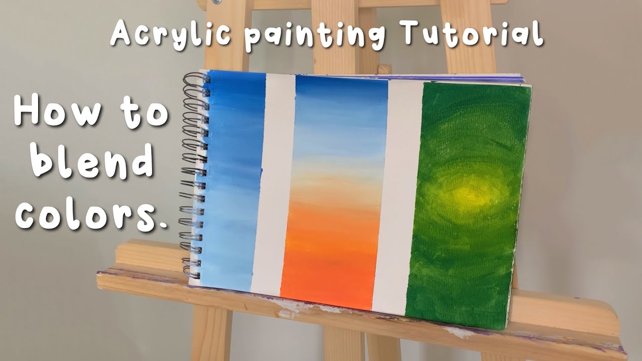 Comment faire un dégradé de couleurs (débutants) 🎨peinture acrylique Tuto peinture
