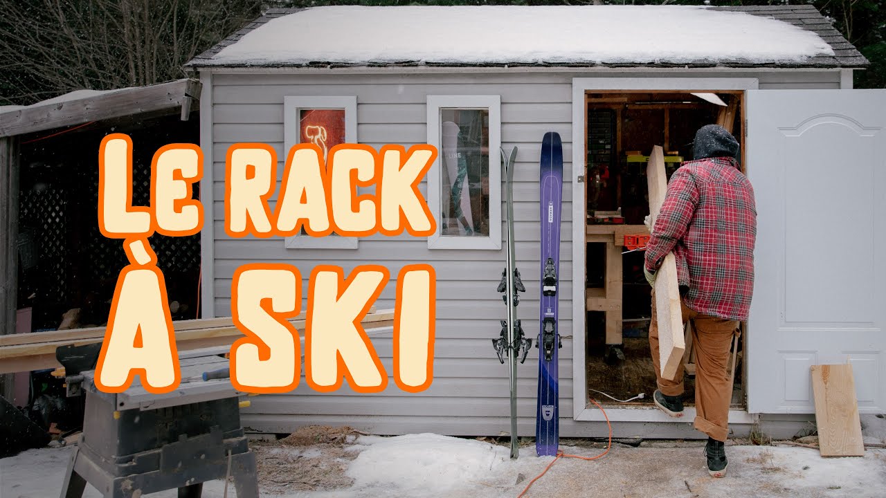 Rack à Ski en Bois Revalorisé: DIY facile et éco-responsable