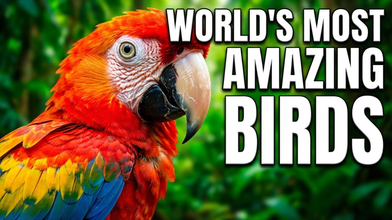 World’s Best Birds Featuring Peacock, Flamingo & Toucan #wildlifevideo