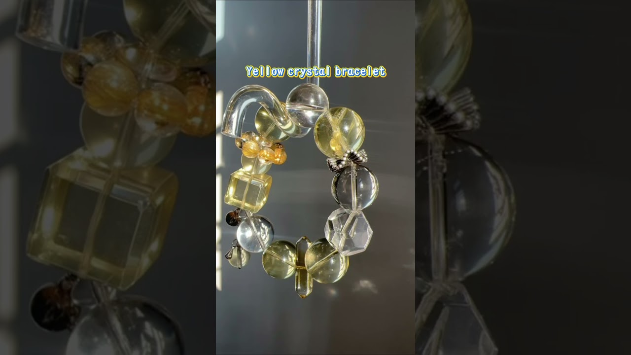 Yellow crystal bracelet 
