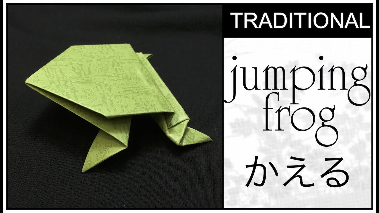 Traditional Origami Jumping Frog Tutorial