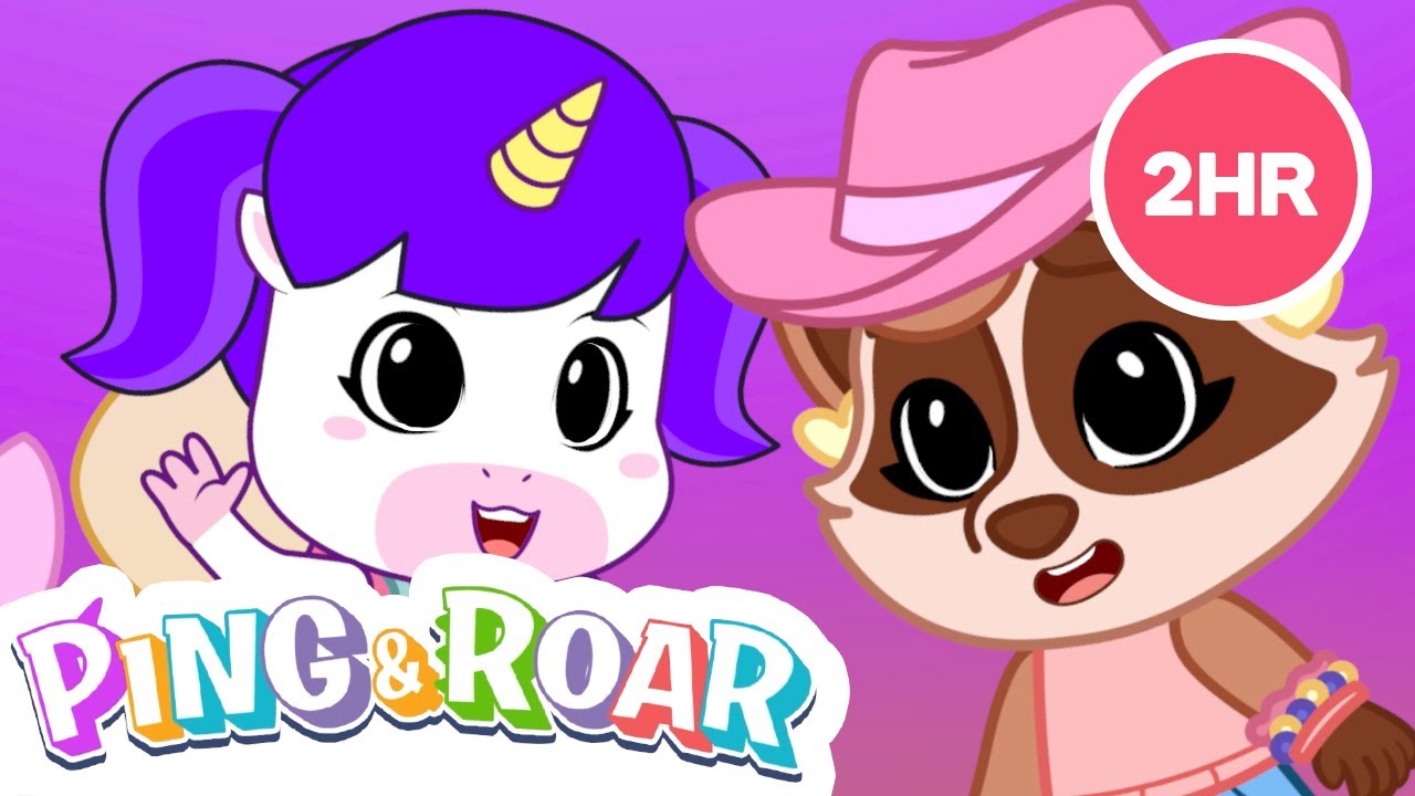 🏖️ Ping & Roar 2-Hour Compilation | Staycation Fun & Imagination Adventure | Kids Cartoons 🦖🦄 I 32