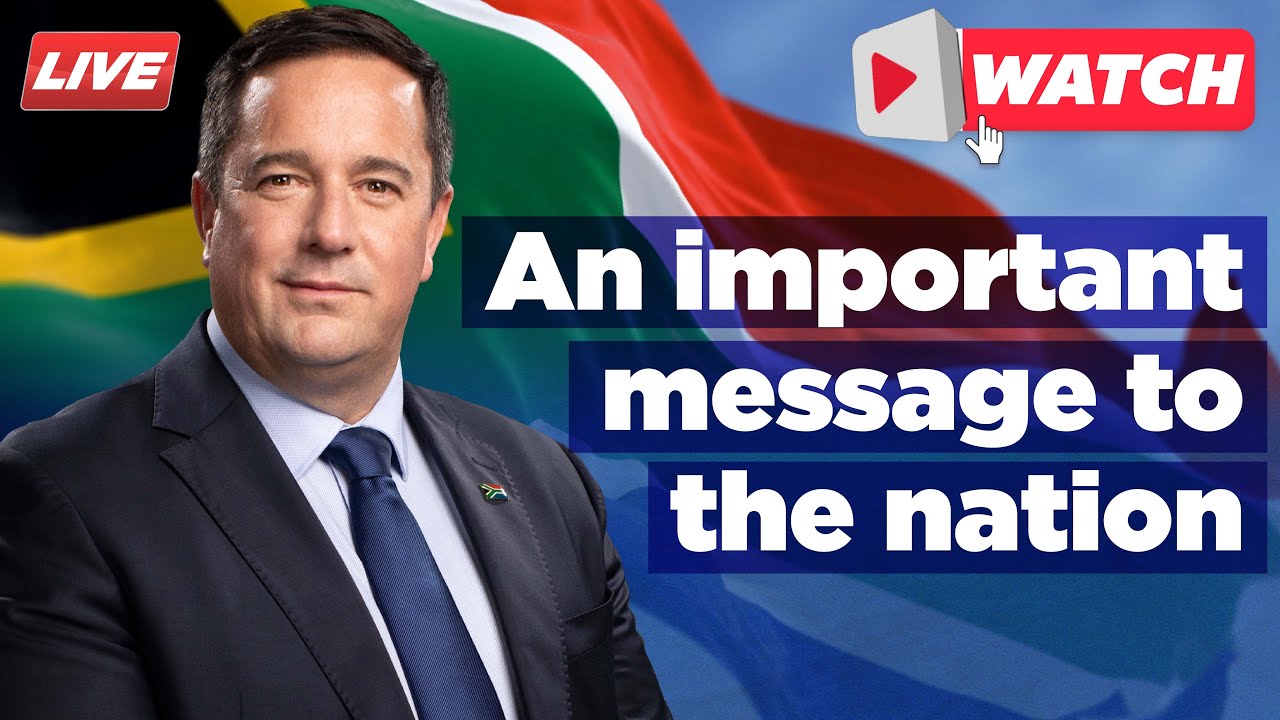 An important message to the nation by John Steenhuisen: See it here first