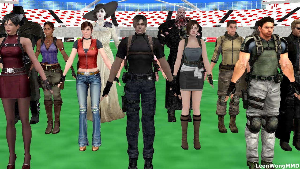 [MMD] Shakira Waka Waka FIFA World Cup dance - Leon Kennedy, Wesker, Ada Wong etc from Resident Evil
