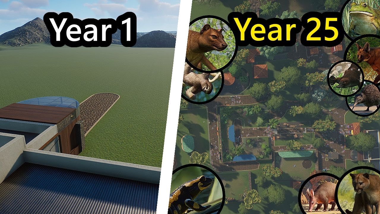 Я построил зоопарк, не останавливаясь в Planet Zoo | Planet Zoo
