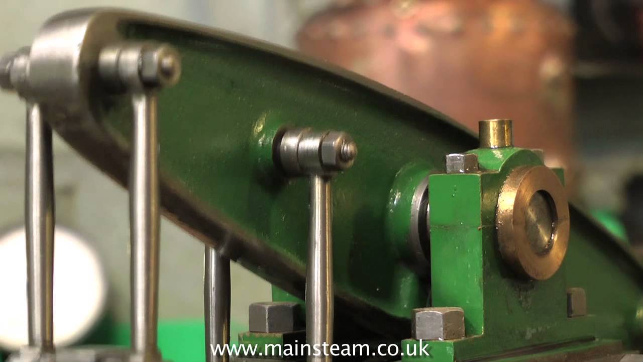STUART BEAM ENGINE - TEST RUN ON THE BENCH