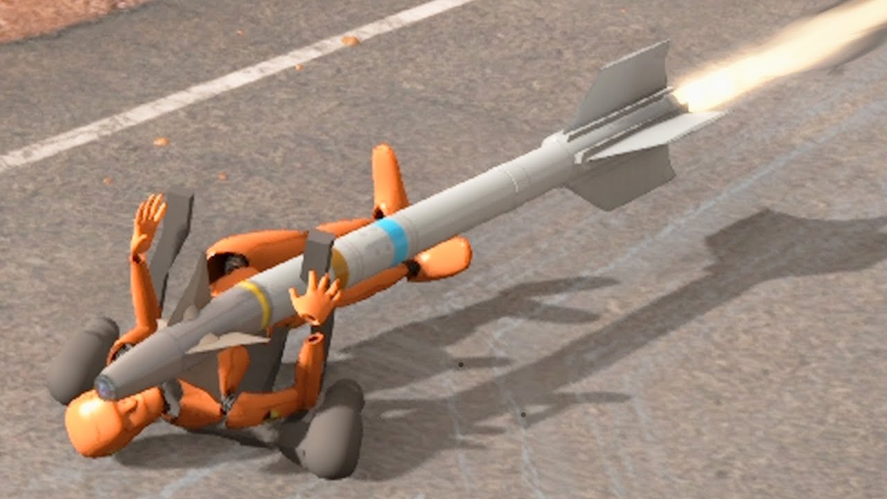 Rocket Ride Crashes #19 - Beamng Drive