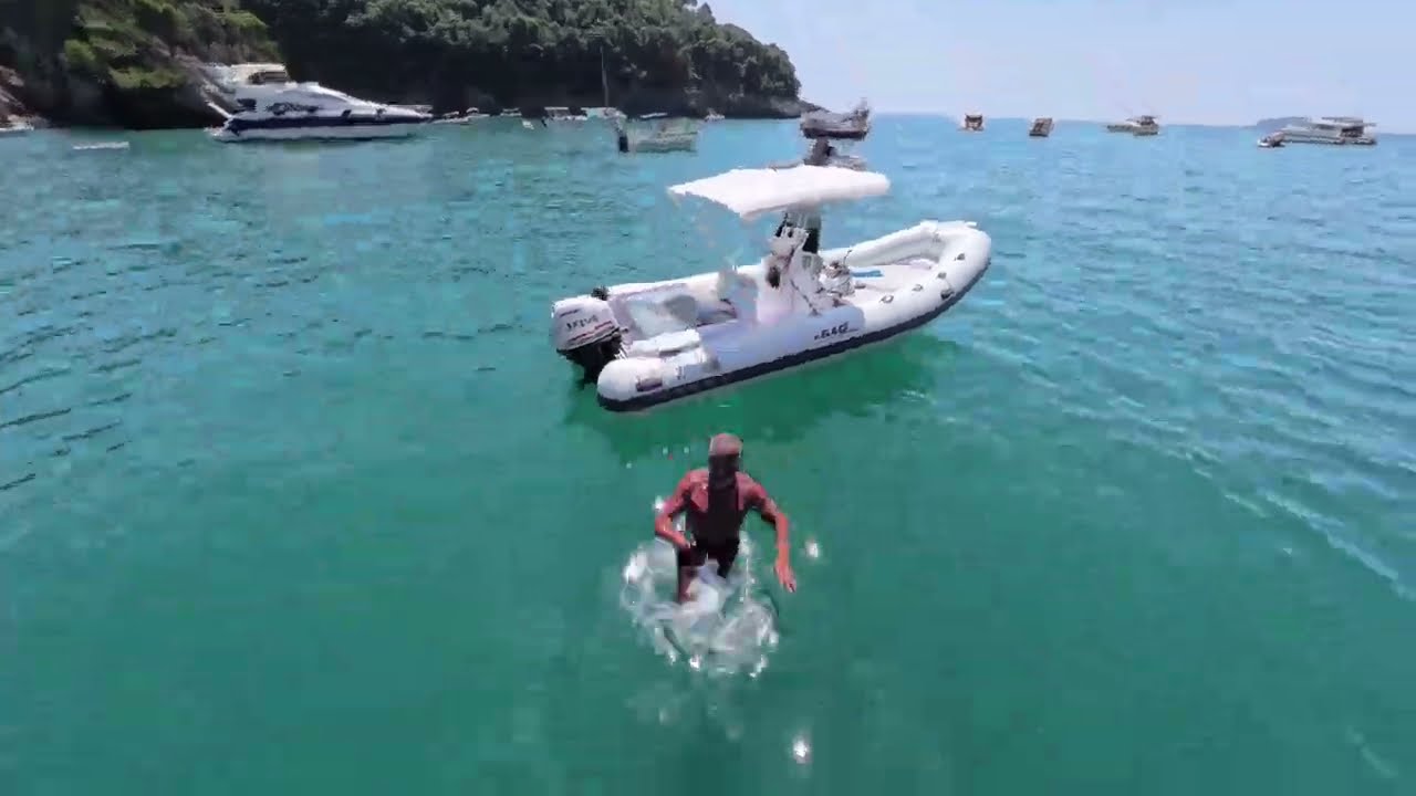 Selva D540 con Lele Family Delfino, Sassi Tondi , Ferale, Lerici, La Caletta tuffi Insta360x4 2024