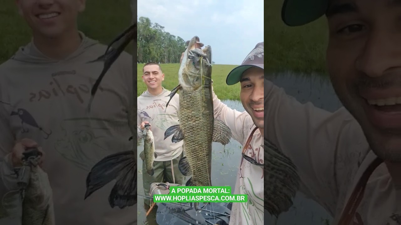 A POPADA MORTAL DO POPPZILLA. #pescaria #traira #pesca