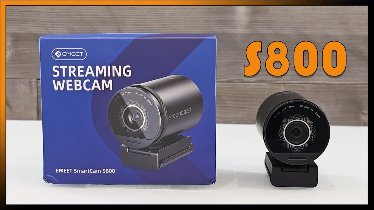 EMEET S800 4K Webcam Unboxing & Review