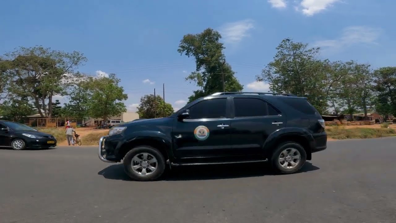 Driving from Area 3 Old Town to Lilongwe Airport & Cargo terminal in 4K Malawi
