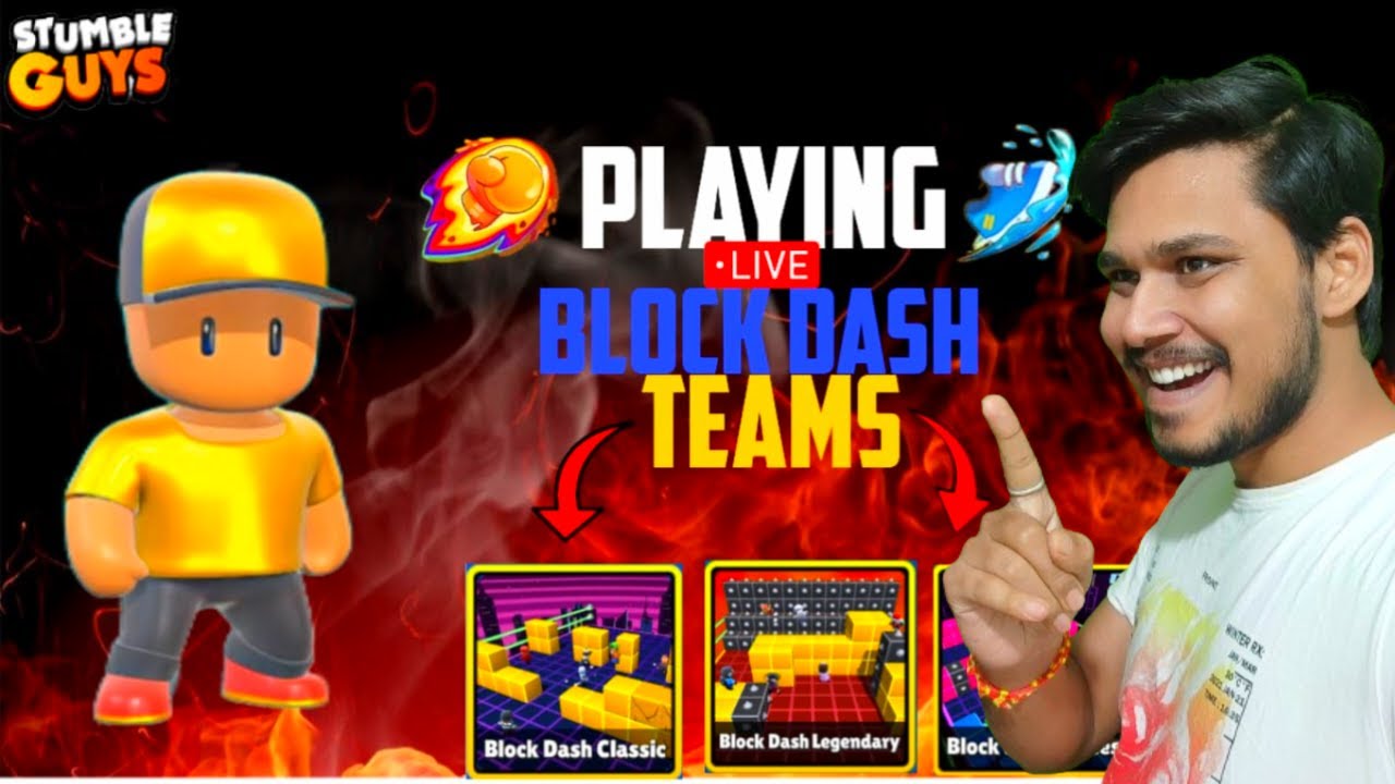 Unlimited Block Dash | Stumble Guys Live  | Cosmo Baba