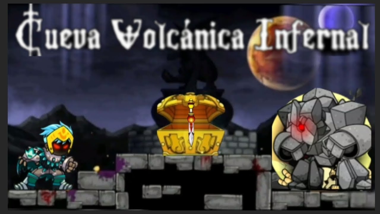 Cueva volcánica infernal y la daga de peón de rubi