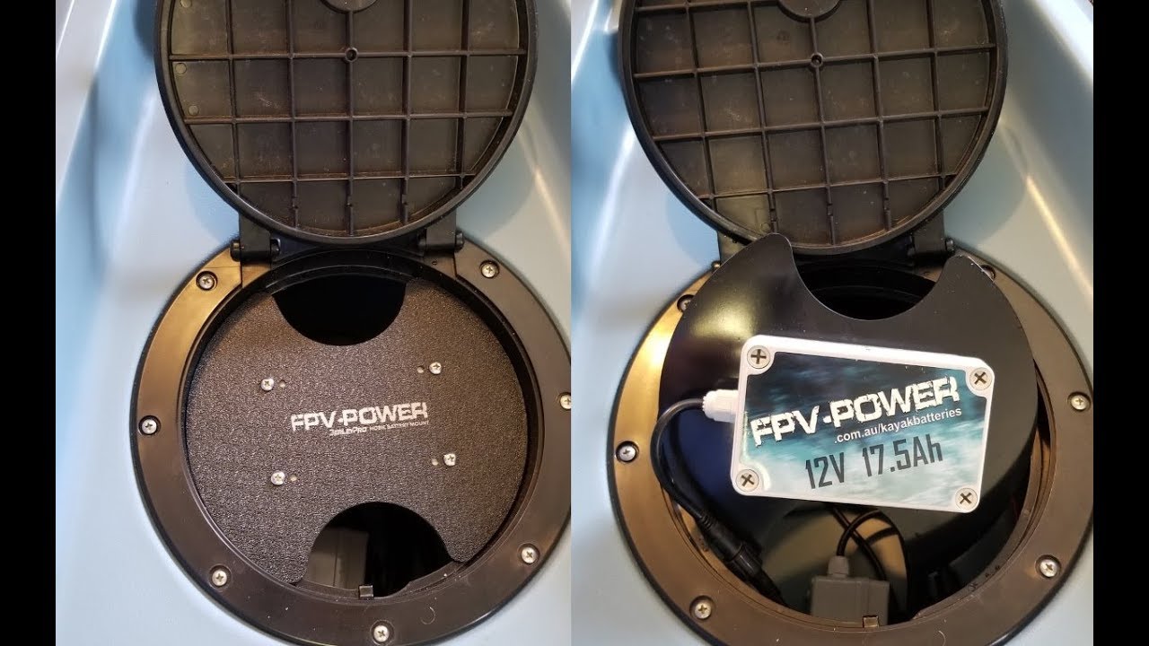FPV-Power Lithium battery and BerleyPro Batterang Bro mount.