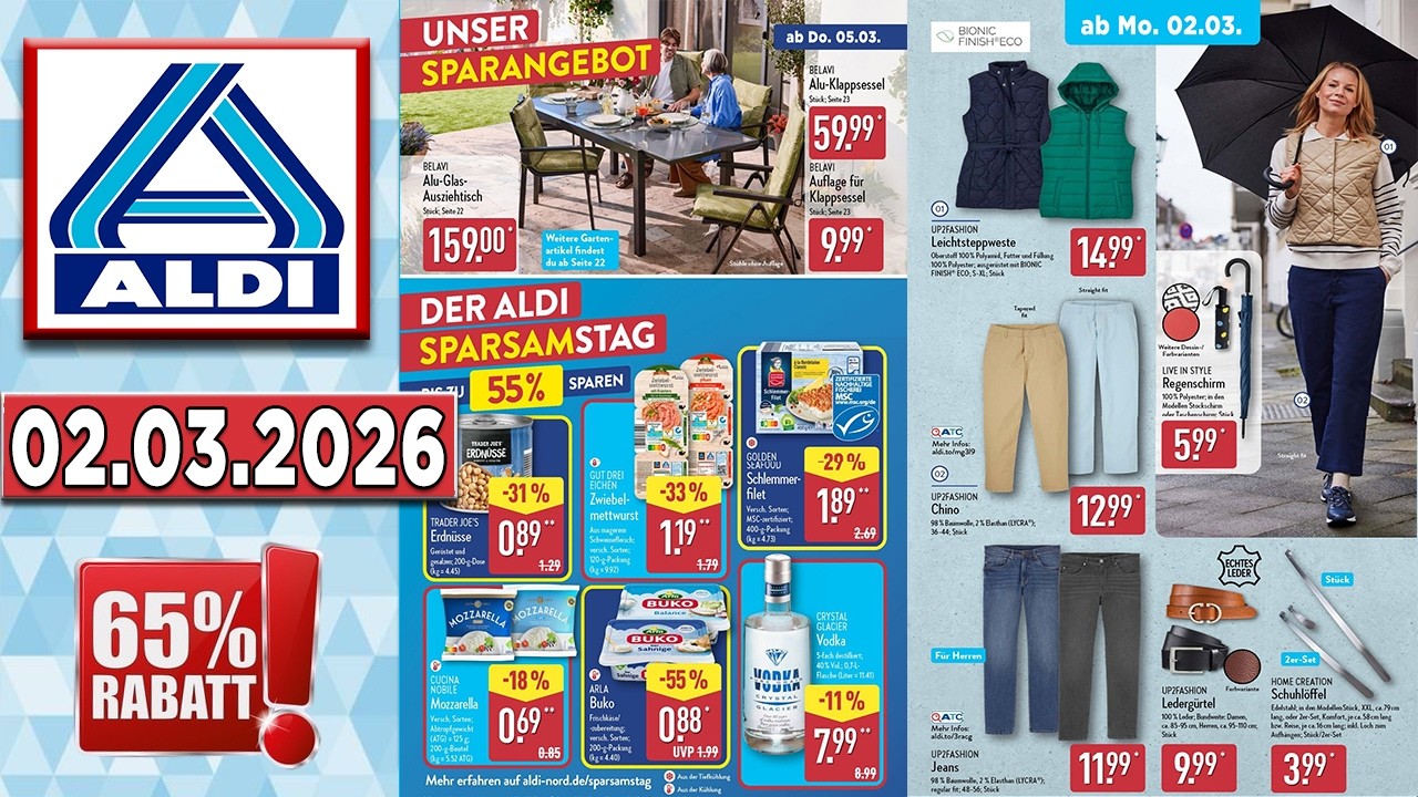 ALDI NORD Werbung Prospekt | Gültig von 02.03.2026