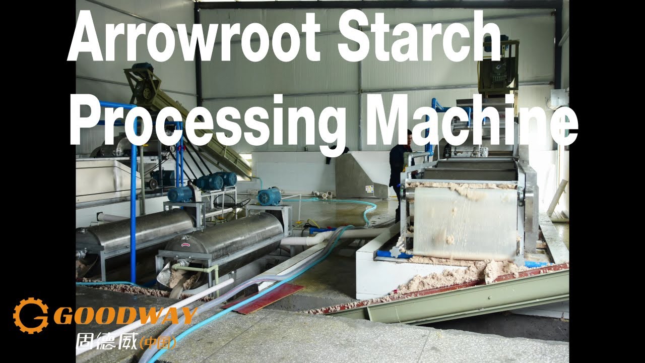 Arrowroot Starch Processing Machine In China