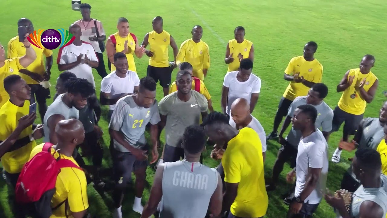 Black Stars players pick up morale with jama session ahead of game against Guinea Bissau