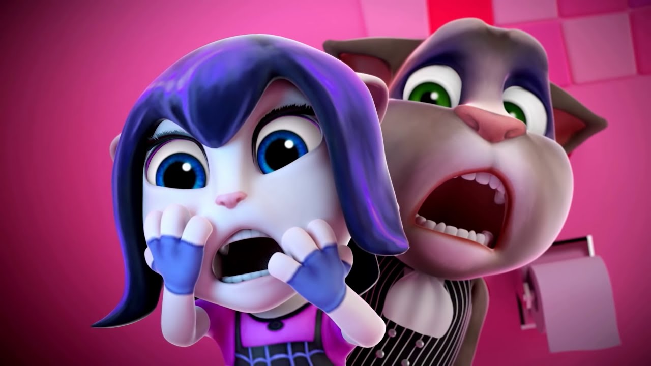 Минимульты Говорящий Том, 47 серия - Дом с привидениями | FUN! FUN! FUN! MY TALKING TOM FRIENDS