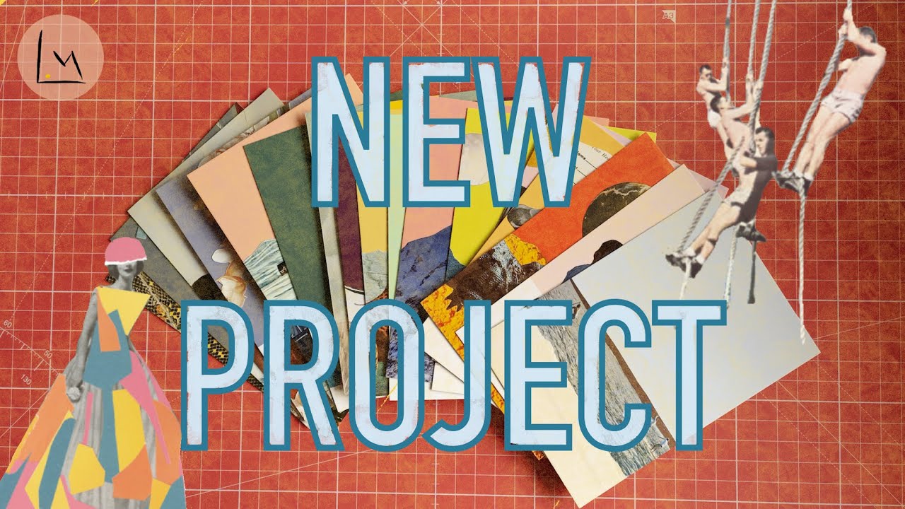 new collage art project | PANTOLLAGE Ep. 1 | Art studio vlog