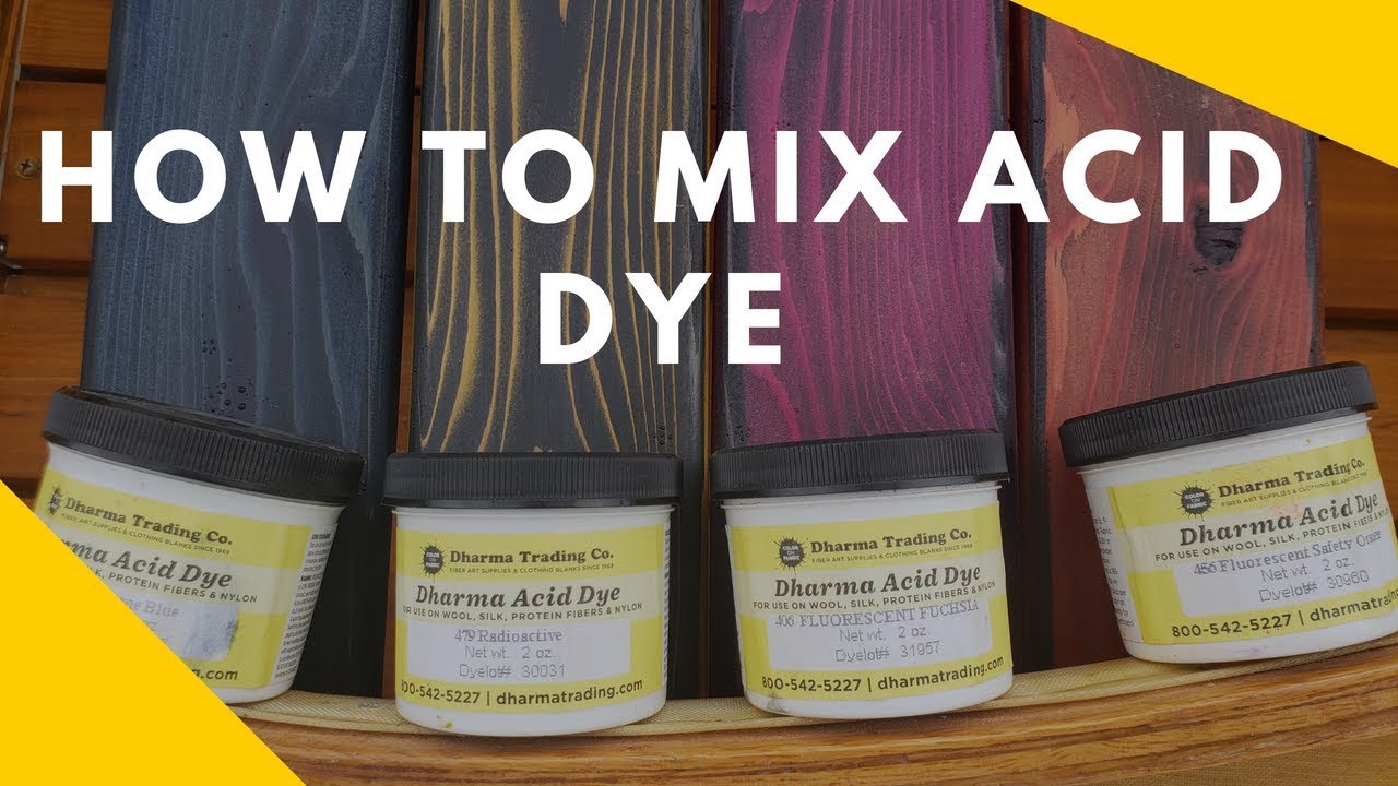 How To Mix Acid Dye