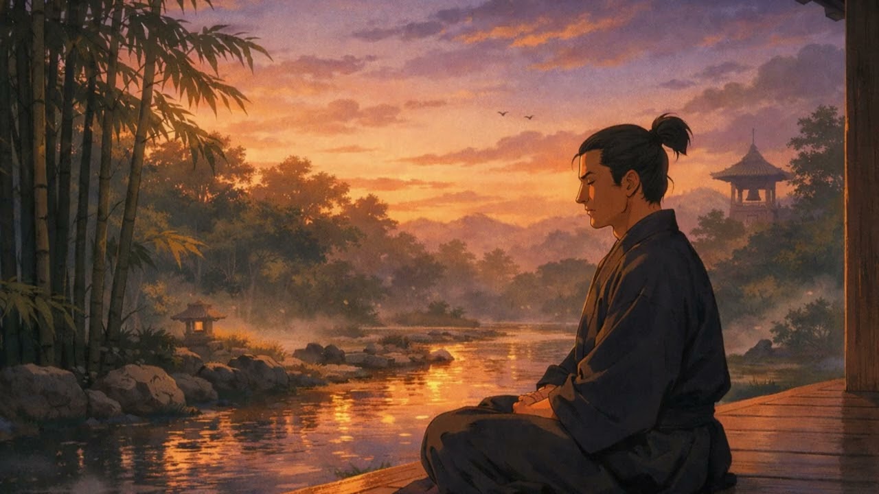 Japanese Zen music. Studio Ghibli style. Bushido Spirit.Ideal music for meditating or studying