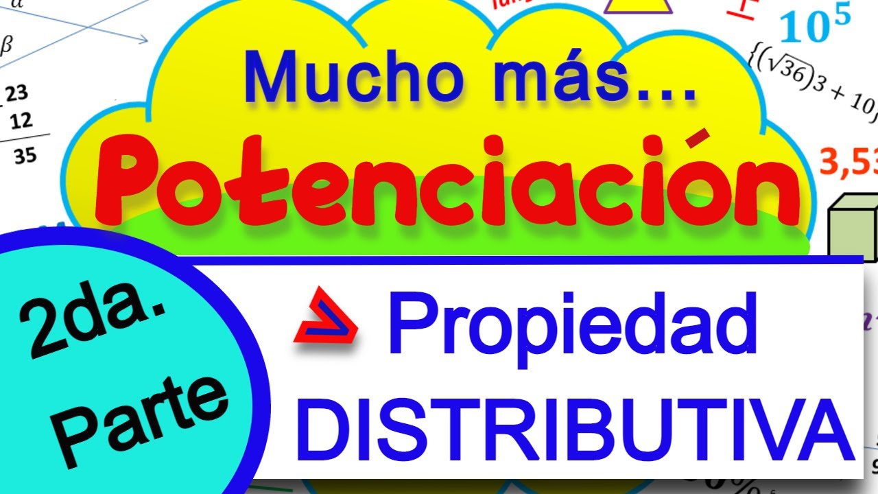 Propiedades de la potenciación. Propiedad distributiva. Para alumnos de primaria.