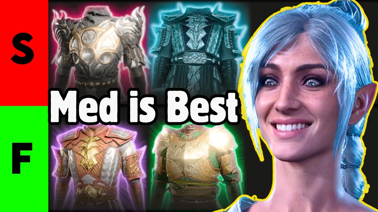 BEST MEDIUM ARMOUR Tier List in Baldur's Gate 3