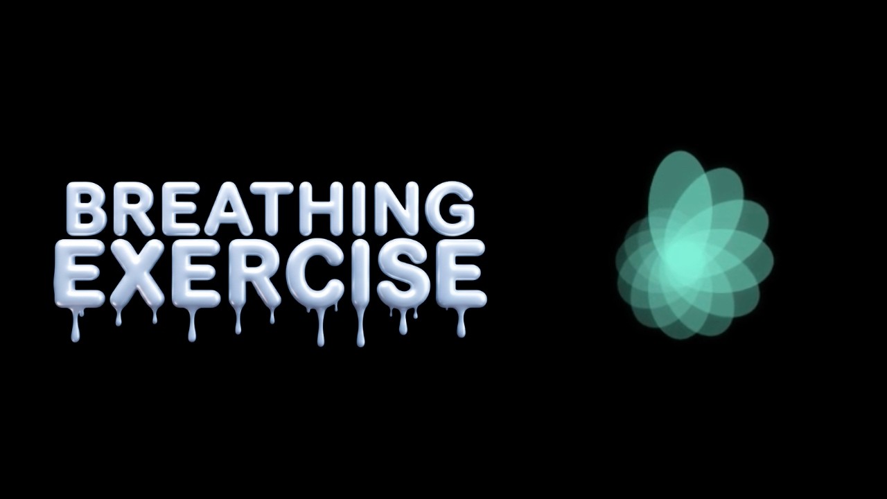 Breathe With the Green Flower | 3 Min Guided Breathing for Anxiety | Relaxing Animation