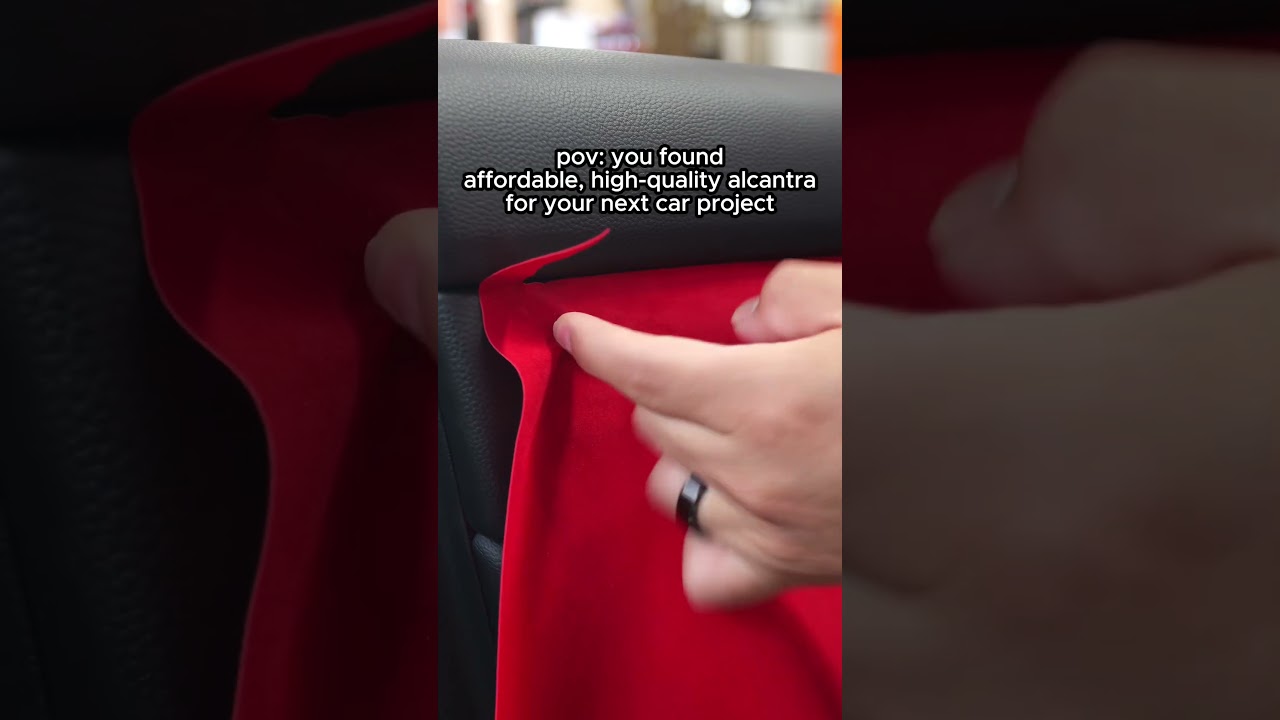 Why not upgrade your car today with some #ALCANTRA #bogartechdesigns #carproject #diycar #automobile