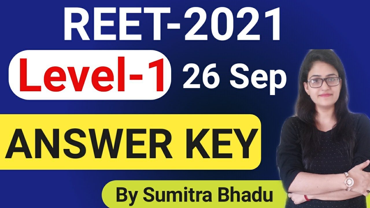 Reet answer Key 2021|| Reet 2021 answer key level 1|| Reet level 1 answer key