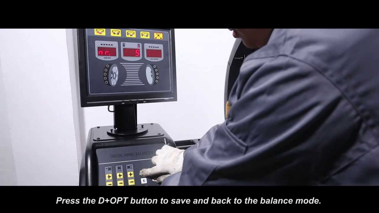 UNITE U-828 WHEEL BALANCER OPERATION VIDEO