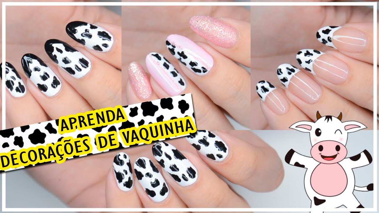 Tutorial Unhas Decoradas Fáceis de Vaquinha