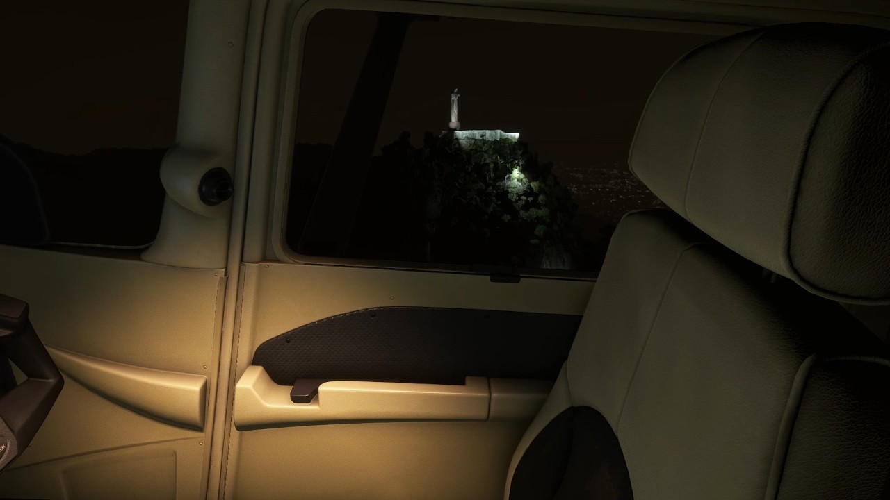 Voo panorâmico noturno no Rio de Janeiro